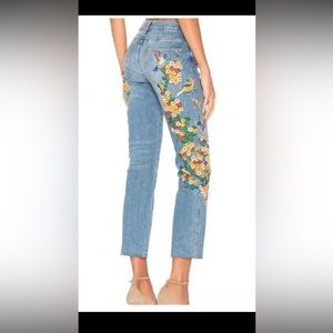 Free people embroidery jeans